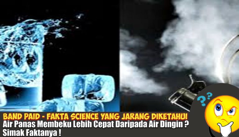 air panas membeku lebih cepat daripada air dingin